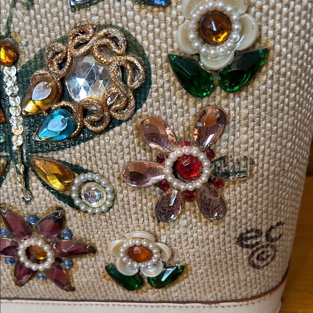 Enid Collins Rhinestone Embellished Handbag - Picture 9 of 10